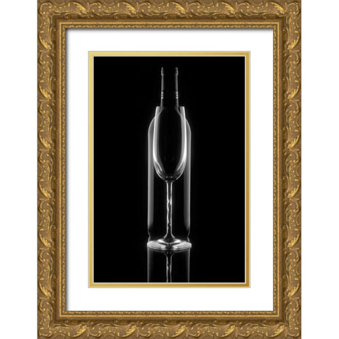 Wine Reflections I Gold Ornate Wood Framed Art Print with Double Matting by McNemar, C. Thomas