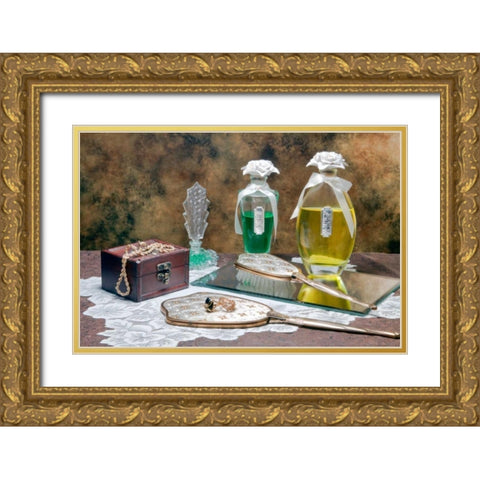 Vanity Gold Ornate Wood Framed Art Print with Double Matting by McNemar, C. Thomas