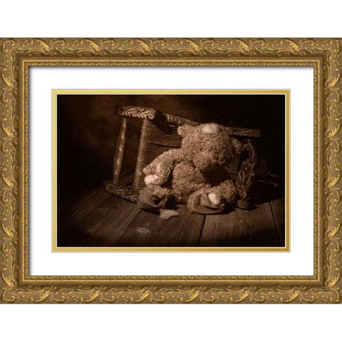 A Child Once Loved Me Gold Ornate Wood Framed Art Print with Double Matting by McNemar, C. Thomas