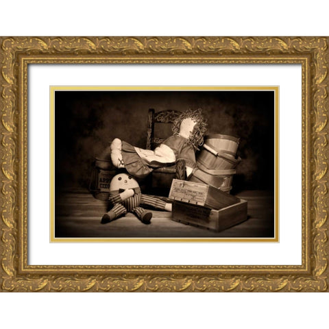 Rag Doll Gold Ornate Wood Framed Art Print with Double Matting by McNemar, C. Thomas