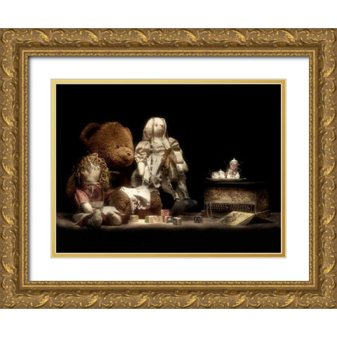 Tea Party Gold Ornate Wood Framed Art Print with Double Matting by McNemar, C. Thomas