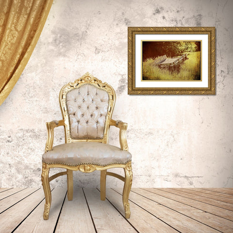Country Wagon Gold Ornate Wood Framed Art Print with Double Matting by McNemar, C. Thomas