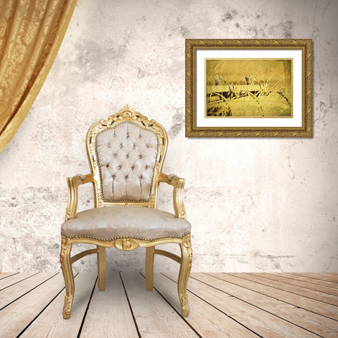 Farm Implement Gold Ornate Wood Framed Art Print with Double Matting by McNemar, C. Thomas