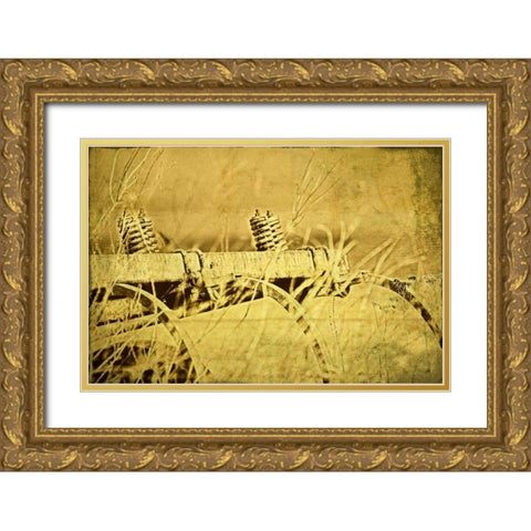 Farm Implement Gold Ornate Wood Framed Art Print with Double Matting by McNemar, C. Thomas
