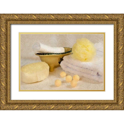 Bath Accessories III Gold Ornate Wood Framed Art Print with Double Matting by McNemar, C. Thomas