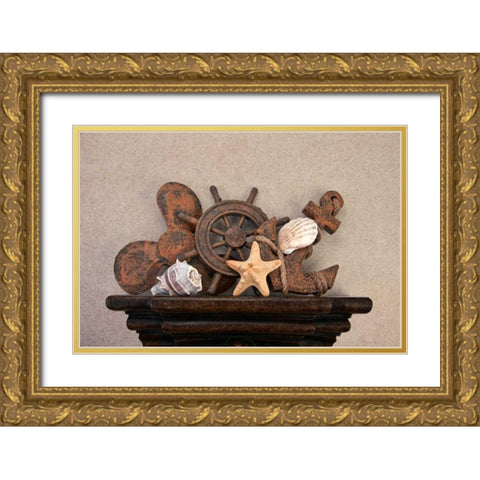 Nautical Still Life I Gold Ornate Wood Framed Art Print with Double Matting by McNemar, C. Thomas