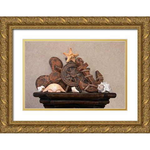 Nautical Still Life II Gold Ornate Wood Framed Art Print with Double Matting by McNemar, C. Thomas