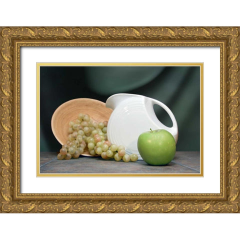 Pitcher with Fruit I Gold Ornate Wood Framed Art Print with Double Matting by McNemar, C. Thomas