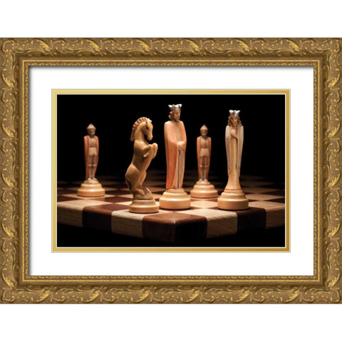 Kings Court I Gold Ornate Wood Framed Art Print with Double Matting by McNemar, C. Thomas
