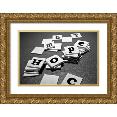 Hope Gold Ornate Wood Framed Art Print with Double Matting by McNemar, C. Thomas