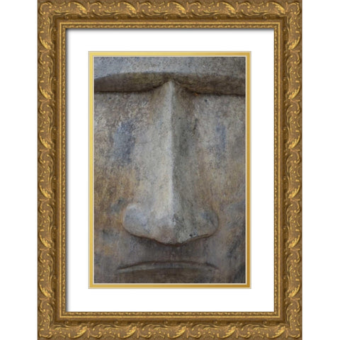 Totem I Gold Ornate Wood Framed Art Print with Double Matting by Moore, Brian