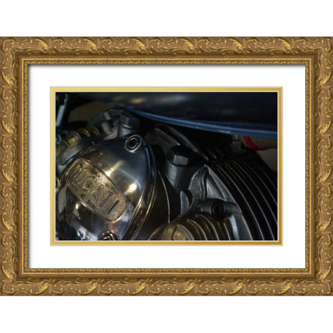Motorcycle IV Gold Ornate Wood Framed Art Print with Double Matting by Moore, Brian