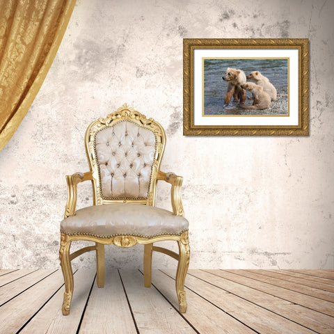 Training Day Gold Ornate Wood Framed Art Print with Double Matting by Parker, Susann