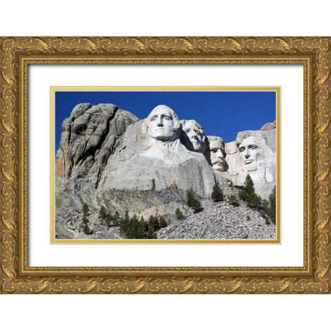 Mt. Rushmore I Gold Ornate Wood Framed Art Print with Double Matting by Putman, Tammy