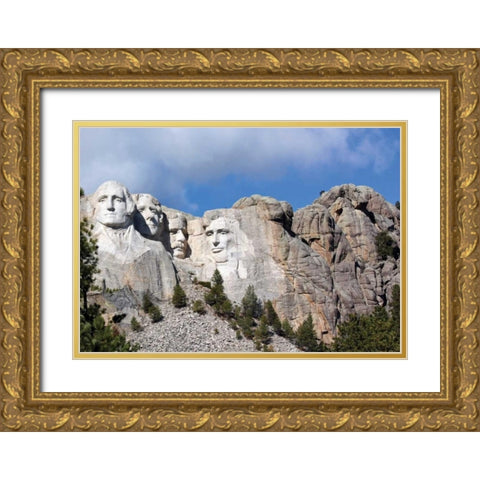 Mt. Rushmore II Gold Ornate Wood Framed Art Print with Double Matting by Putman, Tammy