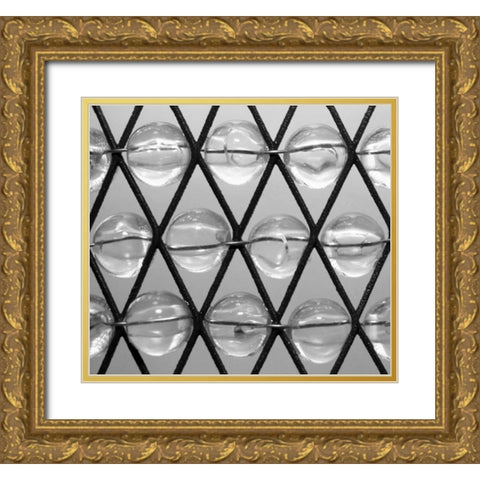 Beads I Gold Ornate Wood Framed Art Print with Double Matting by Putman, Tammy