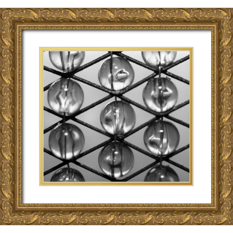 Beads II Gold Ornate Wood Framed Art Print with Double Matting by Putman, Tammy