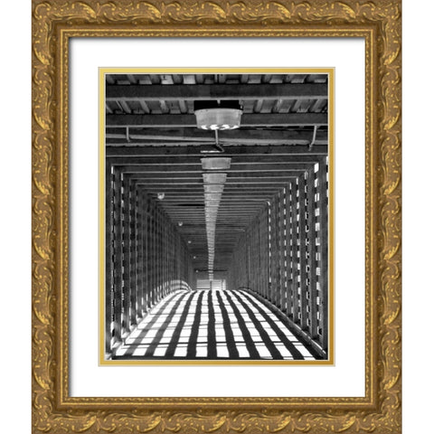 Freight Bridge I Gold Ornate Wood Framed Art Print with Double Matting by Putman, Tammy