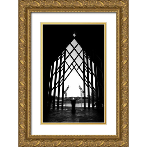 Diamond Altar Gold Ornate Wood Framed Art Print with Double Matting by Putman, Tammy