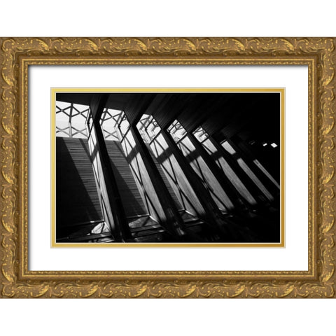 Diamond Ceiling II Gold Ornate Wood Framed Art Print with Double Matting by Putman, Tammy