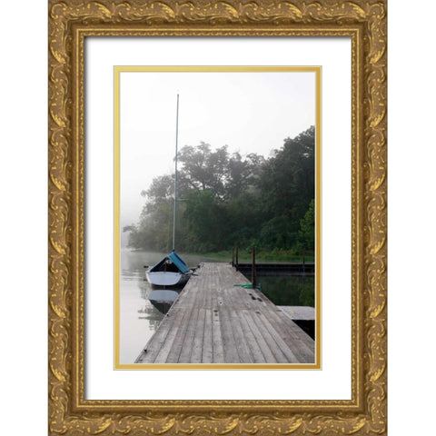Docked II Gold Ornate Wood Framed Art Print with Double Matting by Putman, Tammy