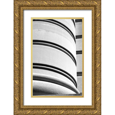 Curved Lines I Gold Ornate Wood Framed Art Print with Double Matting by Putman, Tammy