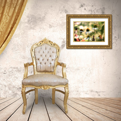 White Cones III Gold Ornate Wood Framed Art Print with Double Matting by Putman, Tammy