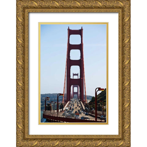 Golden Gate III Gold Ornate Wood Framed Art Print with Double Matting by Stefko, Bob