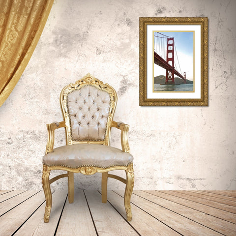 Golden Gate IV Gold Ornate Wood Framed Art Print with Double Matting by Stefko, Bob