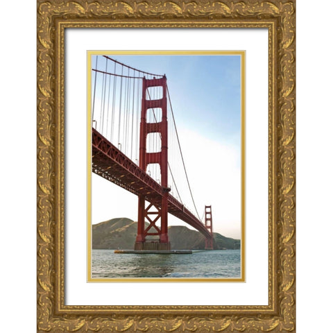 Golden Gate IV Gold Ornate Wood Framed Art Print with Double Matting by Stefko, Bob
