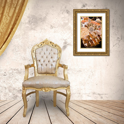 Fresh Seafood I Gold Ornate Wood Framed Art Print with Double Matting by Stefko, Bob