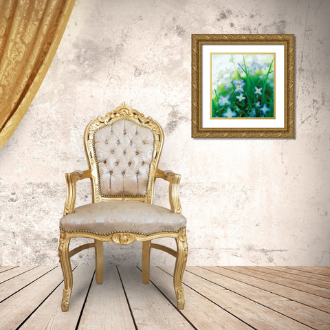 Blooms in Spring I Gold Ornate Wood Framed Art Print with Double Matting by Stefko, Bob