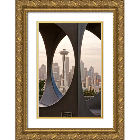 Kerry Park II Gold Ornate Wood Framed Art Print with Double Matting by Stefko, Bob