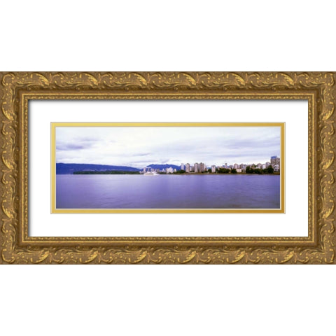 False Creek I Gold Ornate Wood Framed Art Print with Double Matting by Stefko, Bob