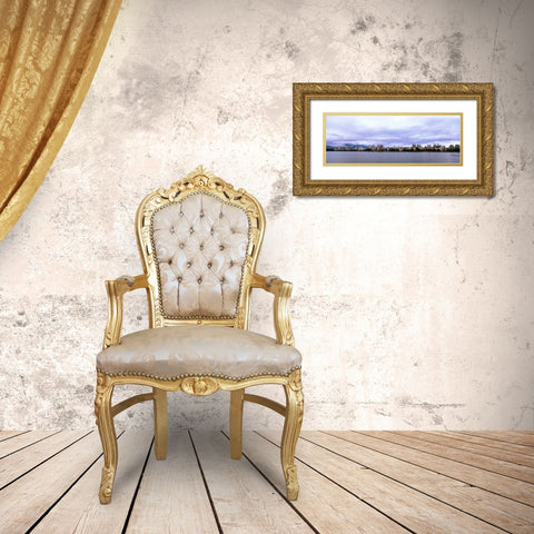 False Creek II Gold Ornate Wood Framed Art Print with Double Matting by Stefko, Bob