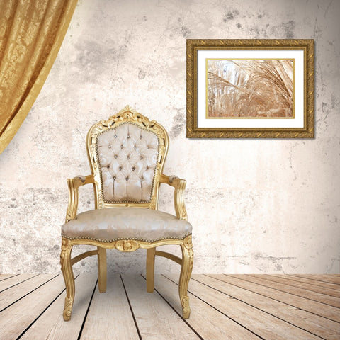 Blowing Grass I Gold Ornate Wood Framed Art Print with Double Matting by Styber, Dana