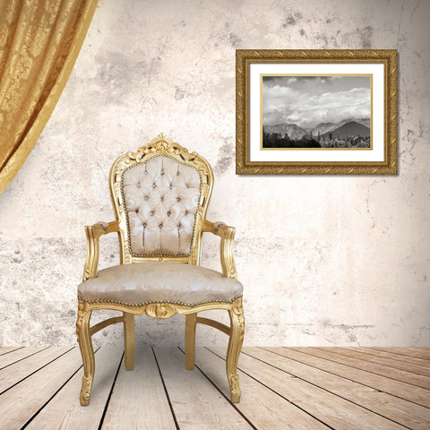 Mount Baker Shrouded Gold Ornate Wood Framed Art Print with Double Matting by Styber, Dana
