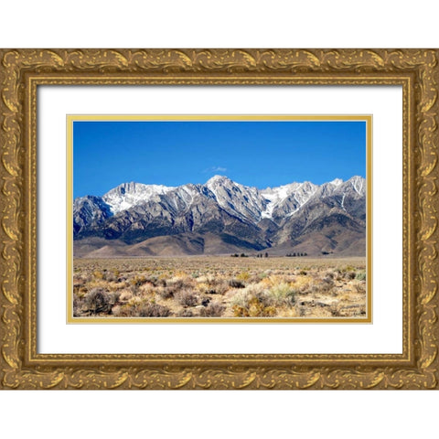 Sierra Nevada Mountains I Gold Ornate Wood Framed Art Print with Double Matting by Taylor, Douglas