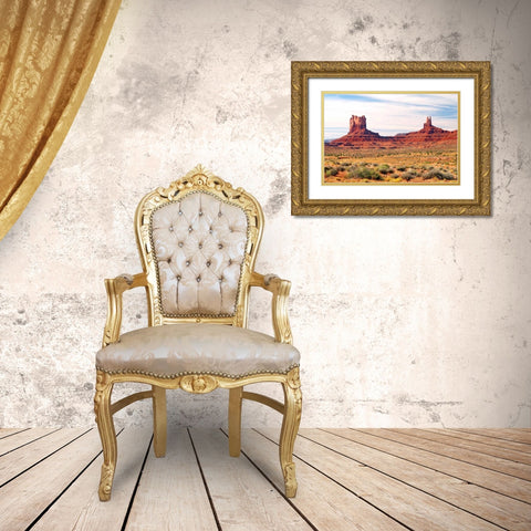 Navajo Country II Gold Ornate Wood Framed Art Print with Double Matting by Taylor, Douglas
