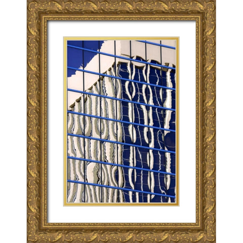 Architectural Glass Gold Ornate Wood Framed Art Print with Double Matting by Taylor, Douglas