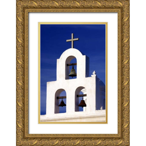 Mission Bells II Gold Ornate Wood Framed Art Print with Double Matting by Taylor, Douglas