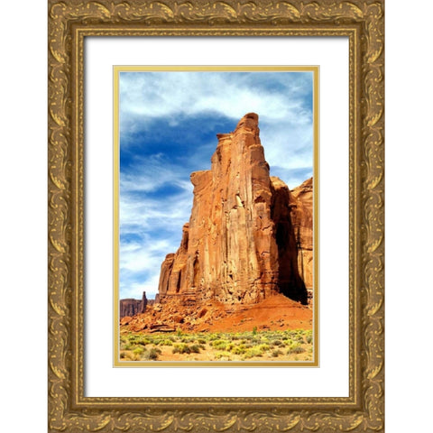 Monument Valley I Gold Ornate Wood Framed Art Print with Double Matting by Taylor, Douglas