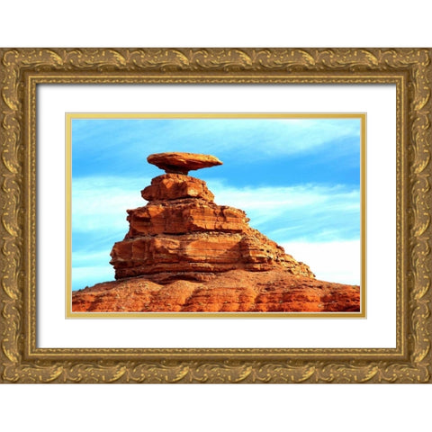 Mexican Hat Gold Ornate Wood Framed Art Print with Double Matting by Taylor, Douglas
