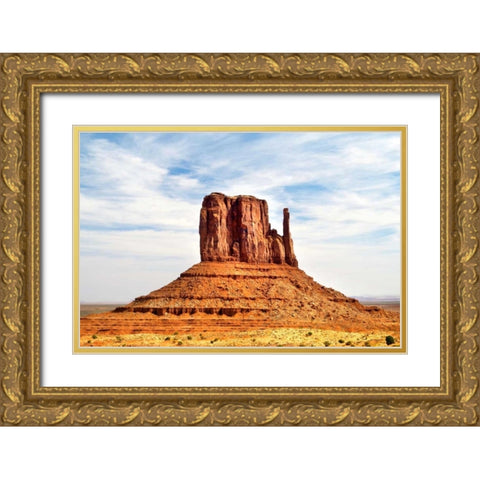 West Mitten Gold Ornate Wood Framed Art Print with Double Matting by Taylor, Douglas