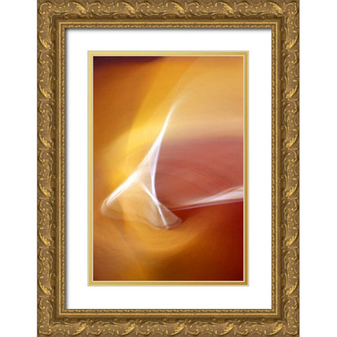 A Soothing Blend Gold Ornate Wood Framed Art Print with Double Matting by Taylor, Douglas