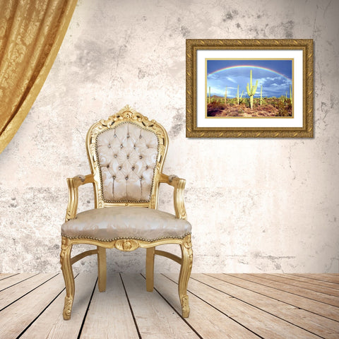 Desert Blessing II Gold Ornate Wood Framed Art Print with Double Matting by Taylor, Douglas