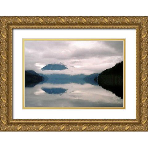 Dreams in the Mist Gold Ornate Wood Framed Art Print with Double Matting by Taylor, Douglas