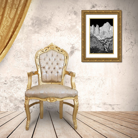 Morning on Mt. Whitney II BW Gold Ornate Wood Framed Art Print with Double Matting by Taylor, Douglas