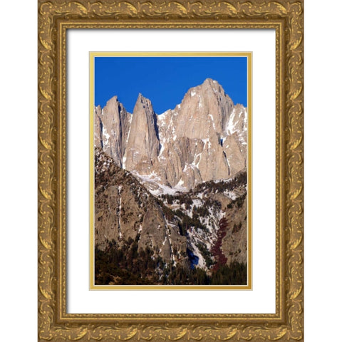 Mt. Whitney Portrait II Gold Ornate Wood Framed Art Print with Double Matting by Taylor, Douglas