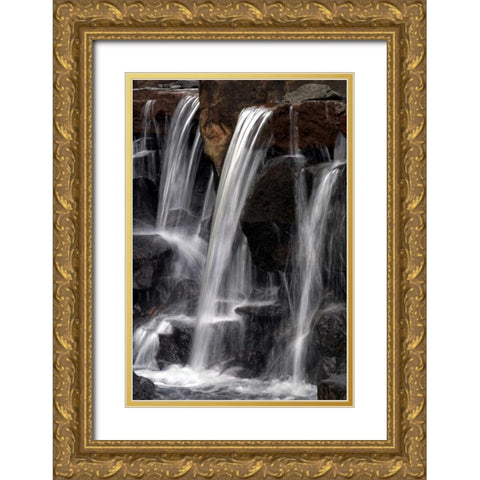 Water on the Rocks I Gold Ornate Wood Framed Art Print with Double Matting by Taylor, Douglas